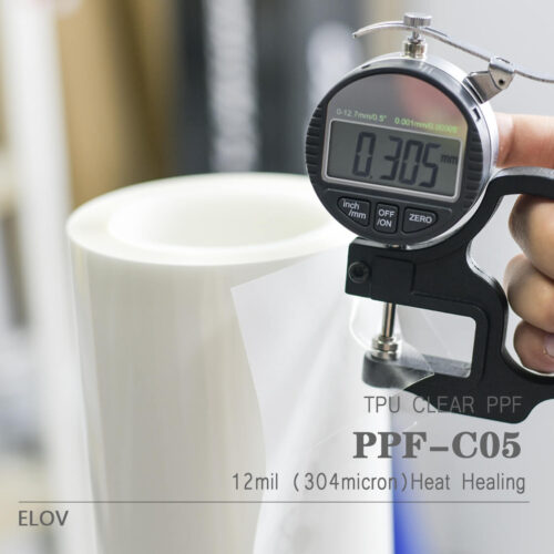 ELOV paint protection film PPF-C005 thickness test