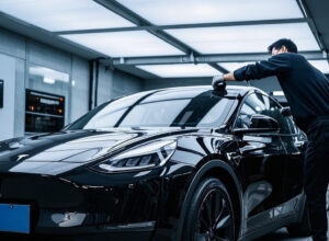 Tesla Model Y Paint Protection Film Installation