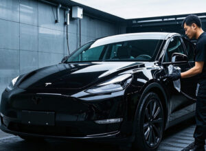 Tesla Model Y Paint Protection Film Installation