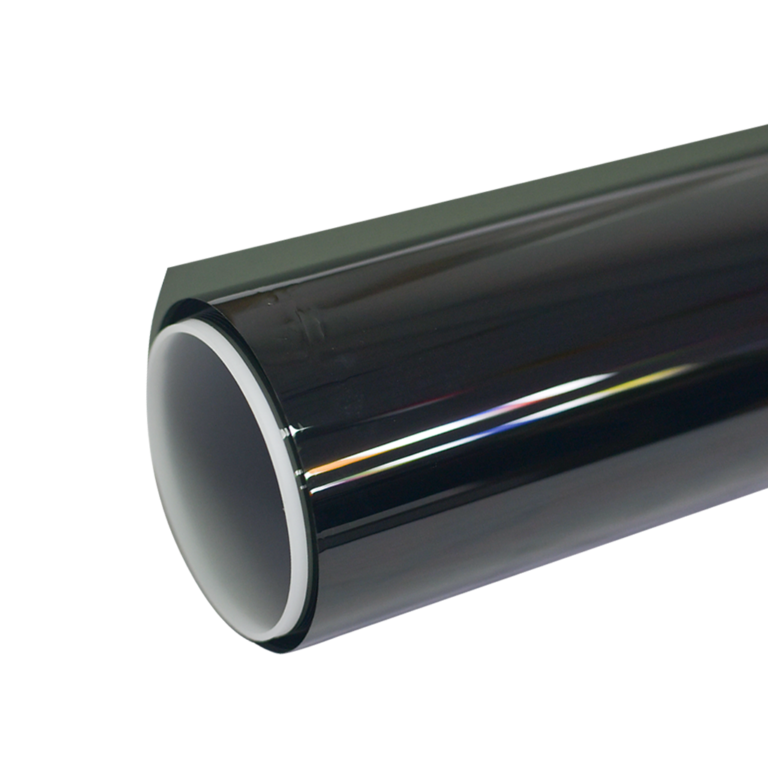 Window tint film roll sample for wholesale distributors comparing automotive film options