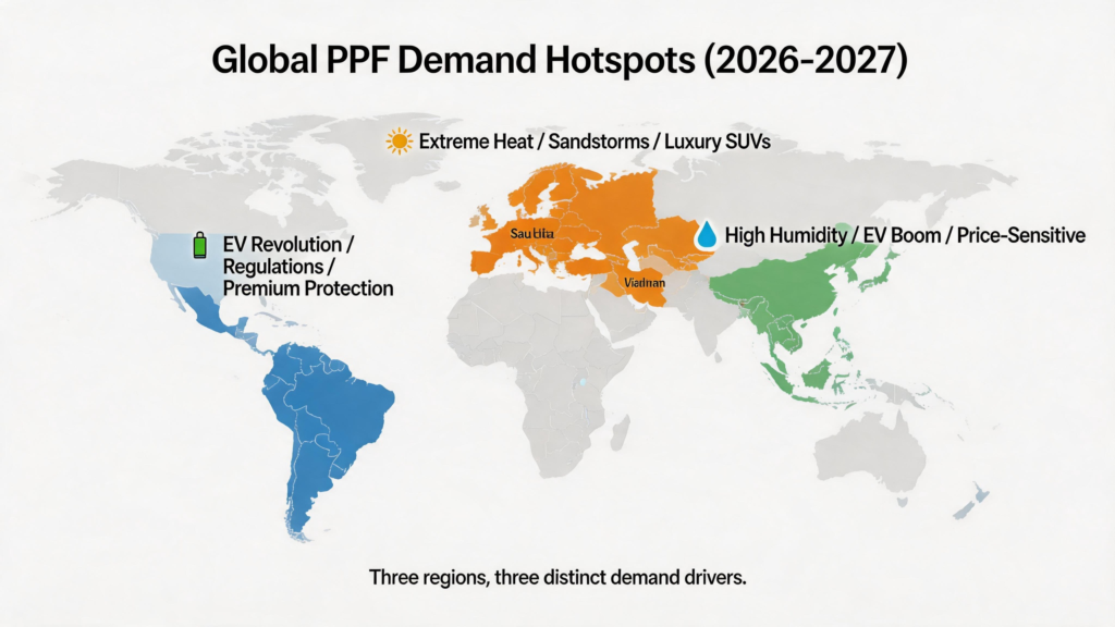 Global PPF Demand Hotspots (2026-2027)