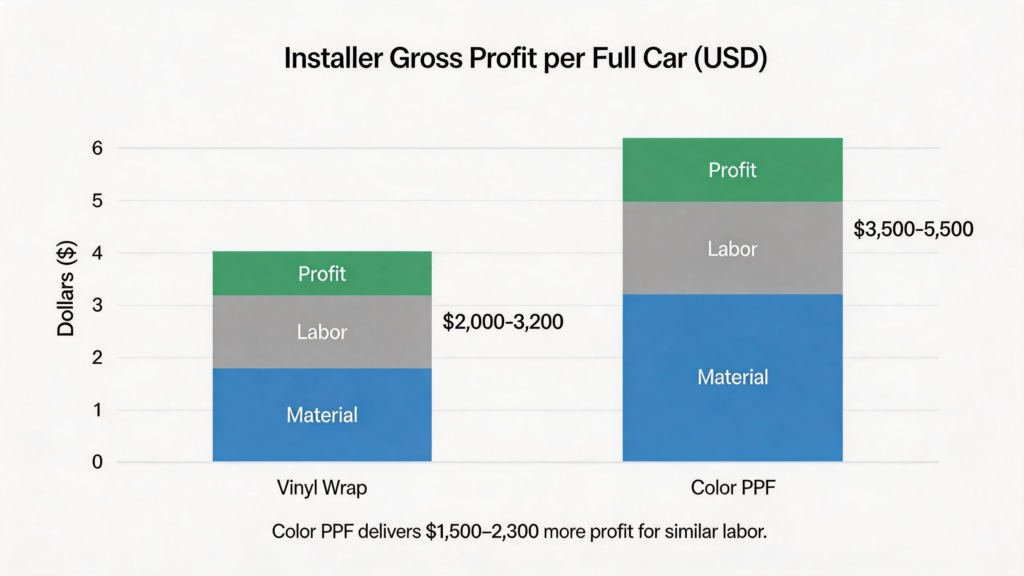 Installer Gross Profit per Full Car (USD)