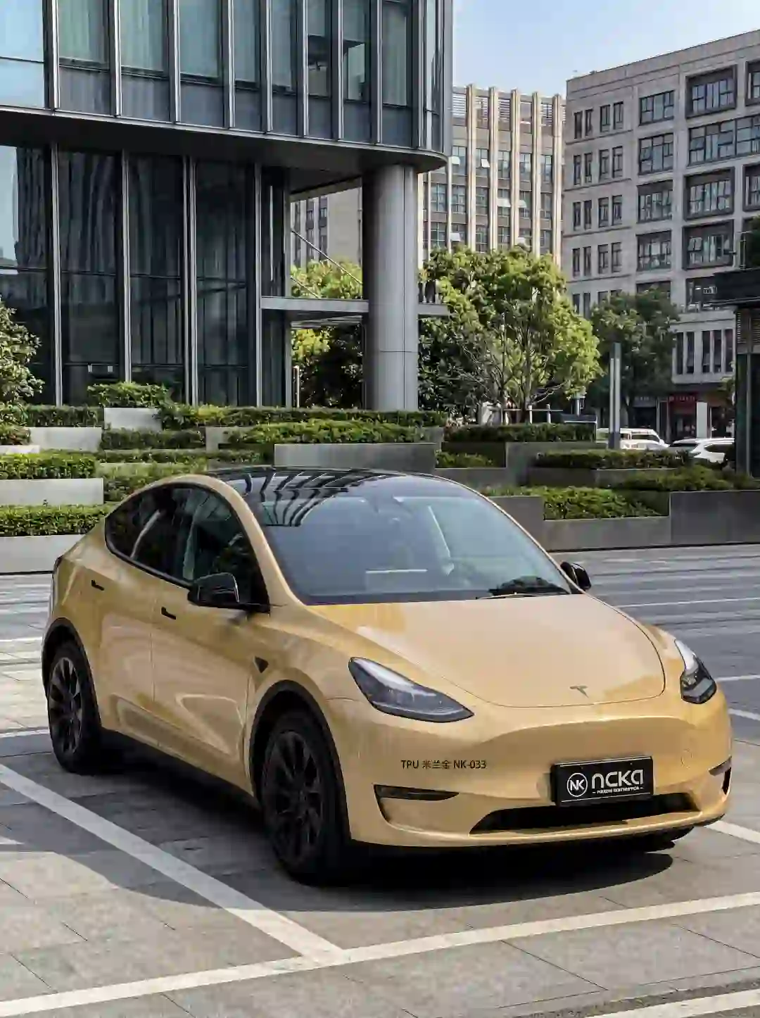 ELOV PPF-CP007 BMW Milan Gold color PPF application on car - image 1