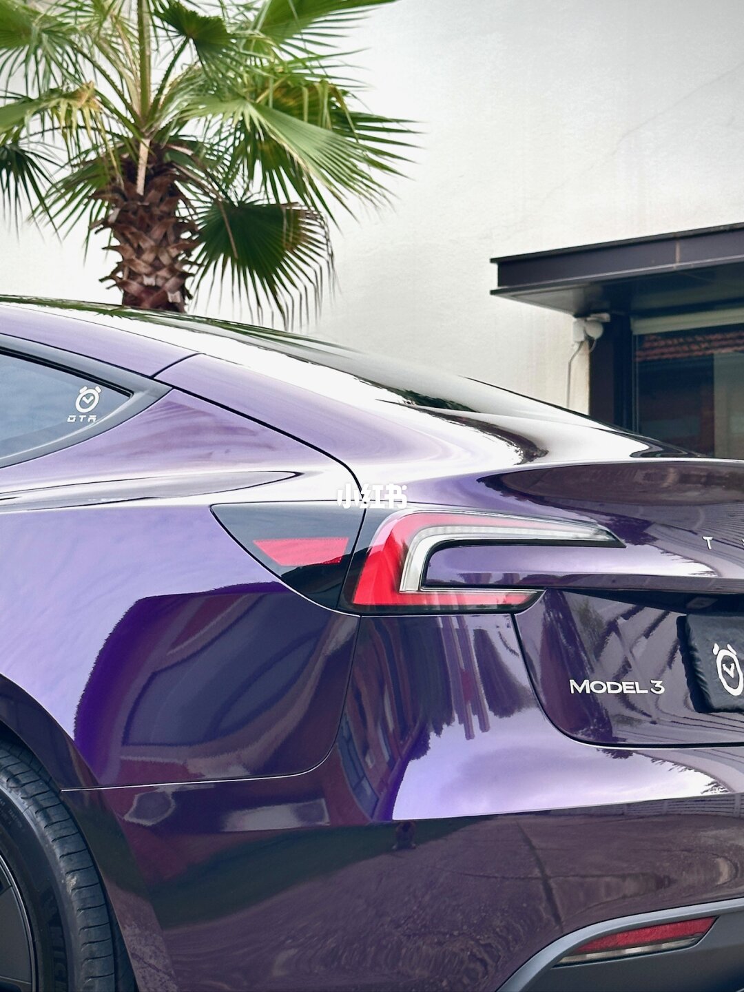 ELOV PPF-CP019 Metal Midnight Purple color PPF application on car - image 2