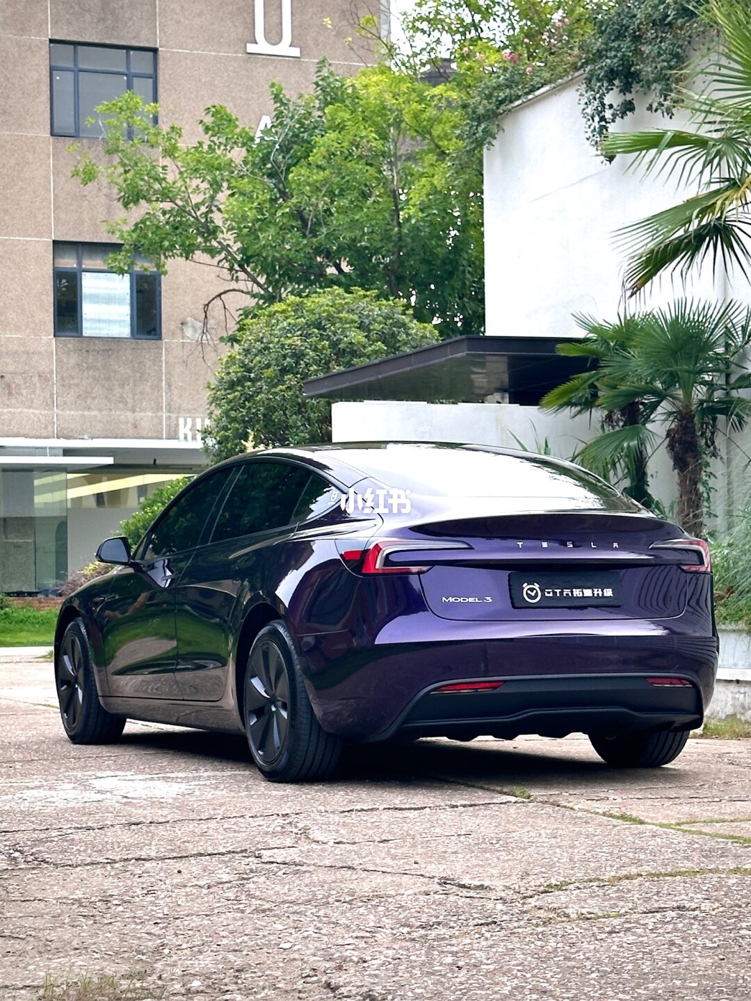 ELOV PPF-CP019 Metal Midnight Purple color PPF application on car - image 4