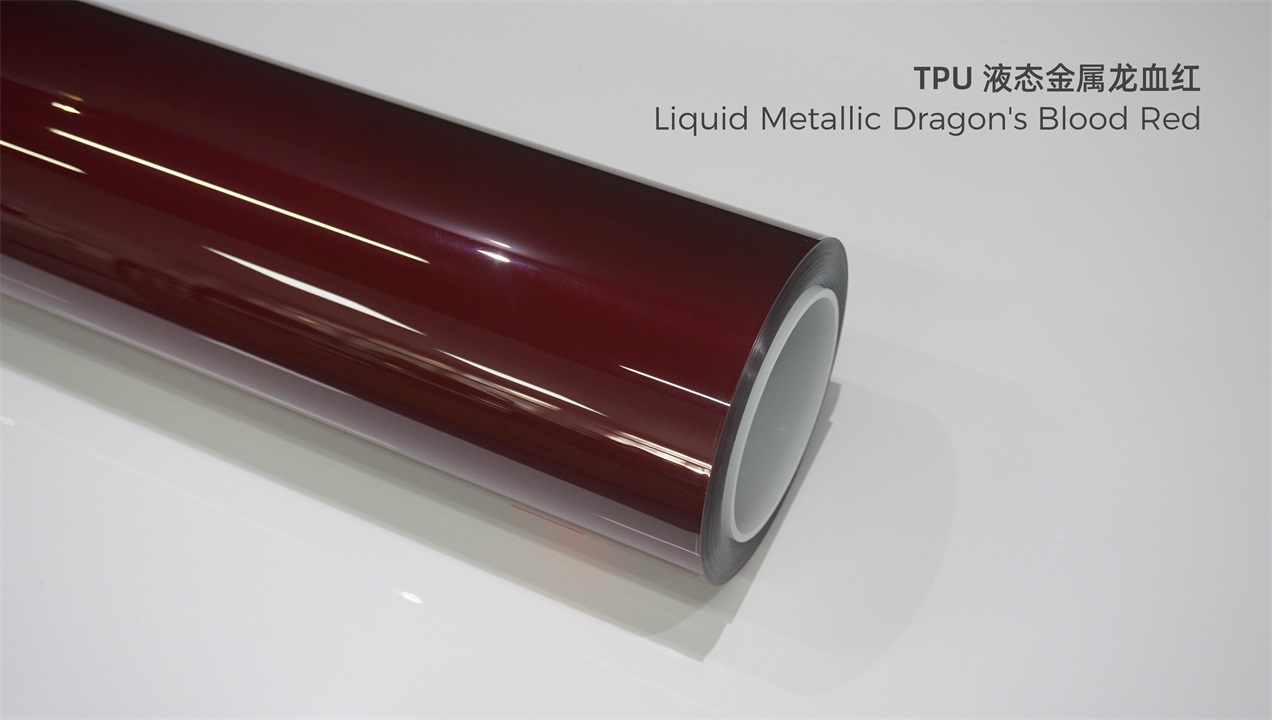 ELOV PPF-CP020 Metallic Dragon's Blood Red color paint protection film roll