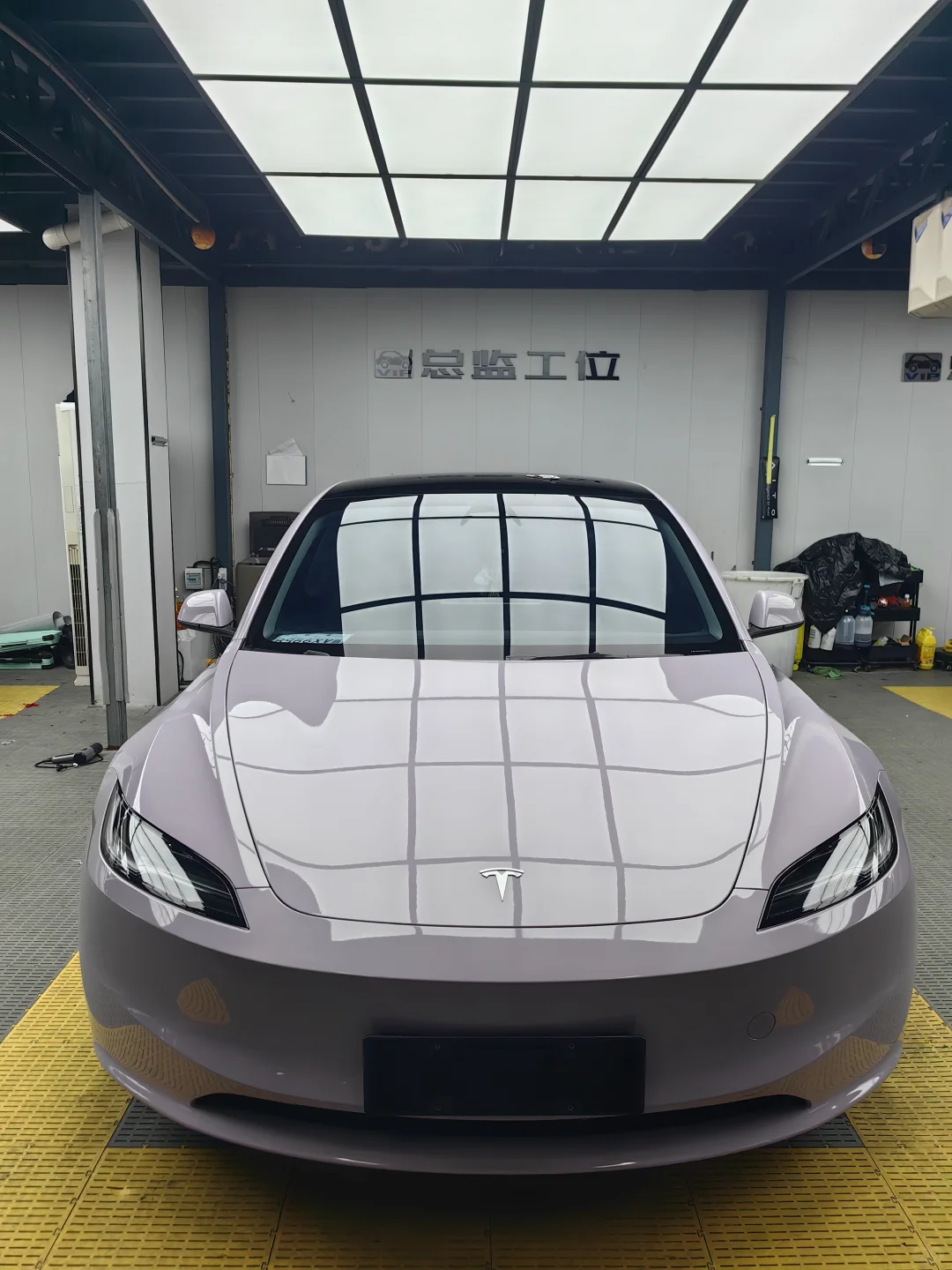 ELOV PPF-CP023 Mist Grayish Purple color PPF application on car - image 2