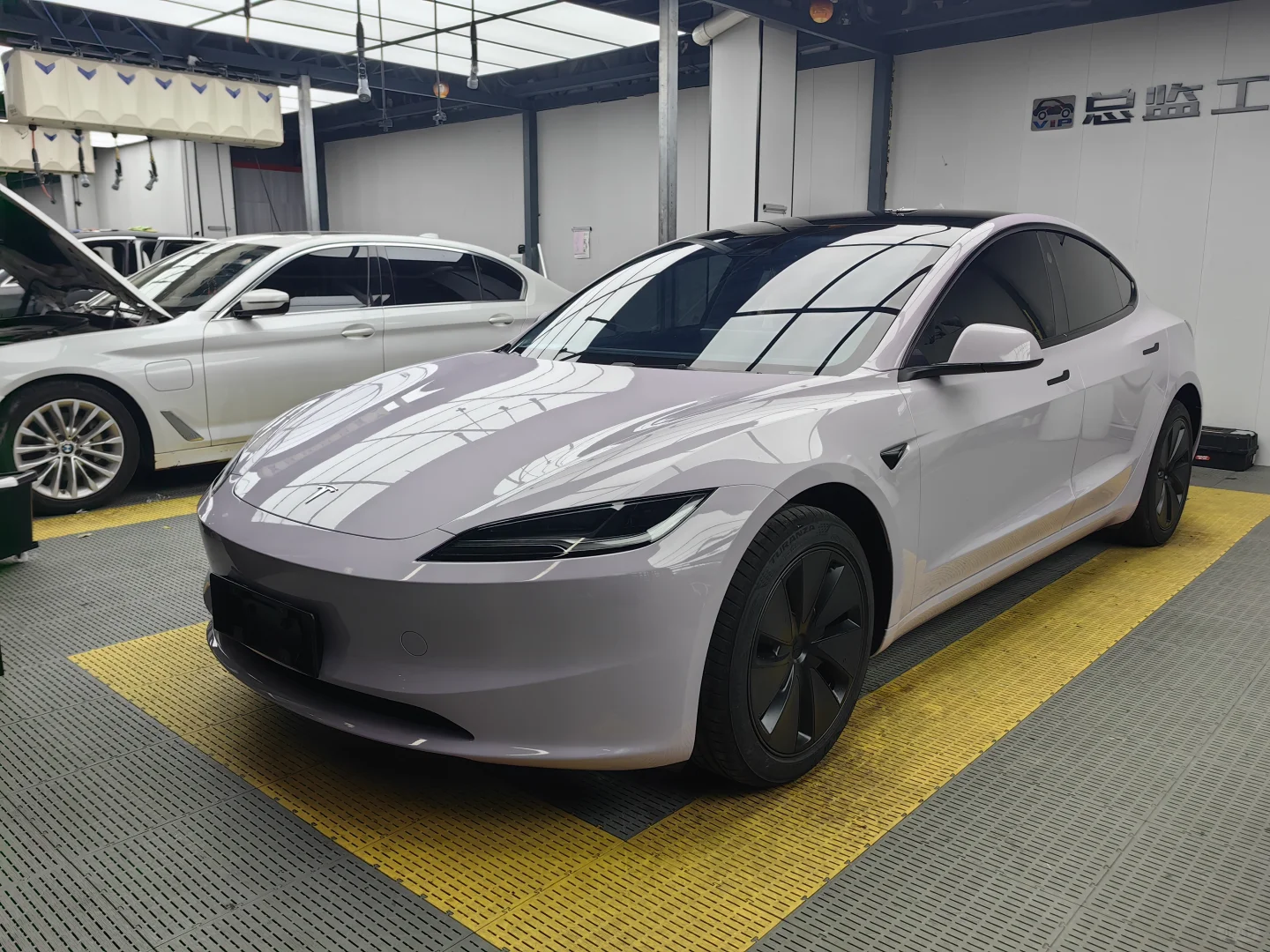 ELOV PPF-CP023 Mist Grayish Purple color PPF application on car - image 3