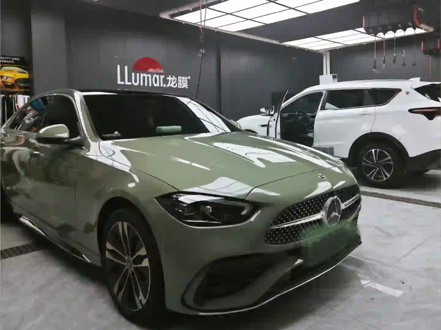 ELOV PPF-CP025 Glossy Khaki Green color PPF application on car - image 1