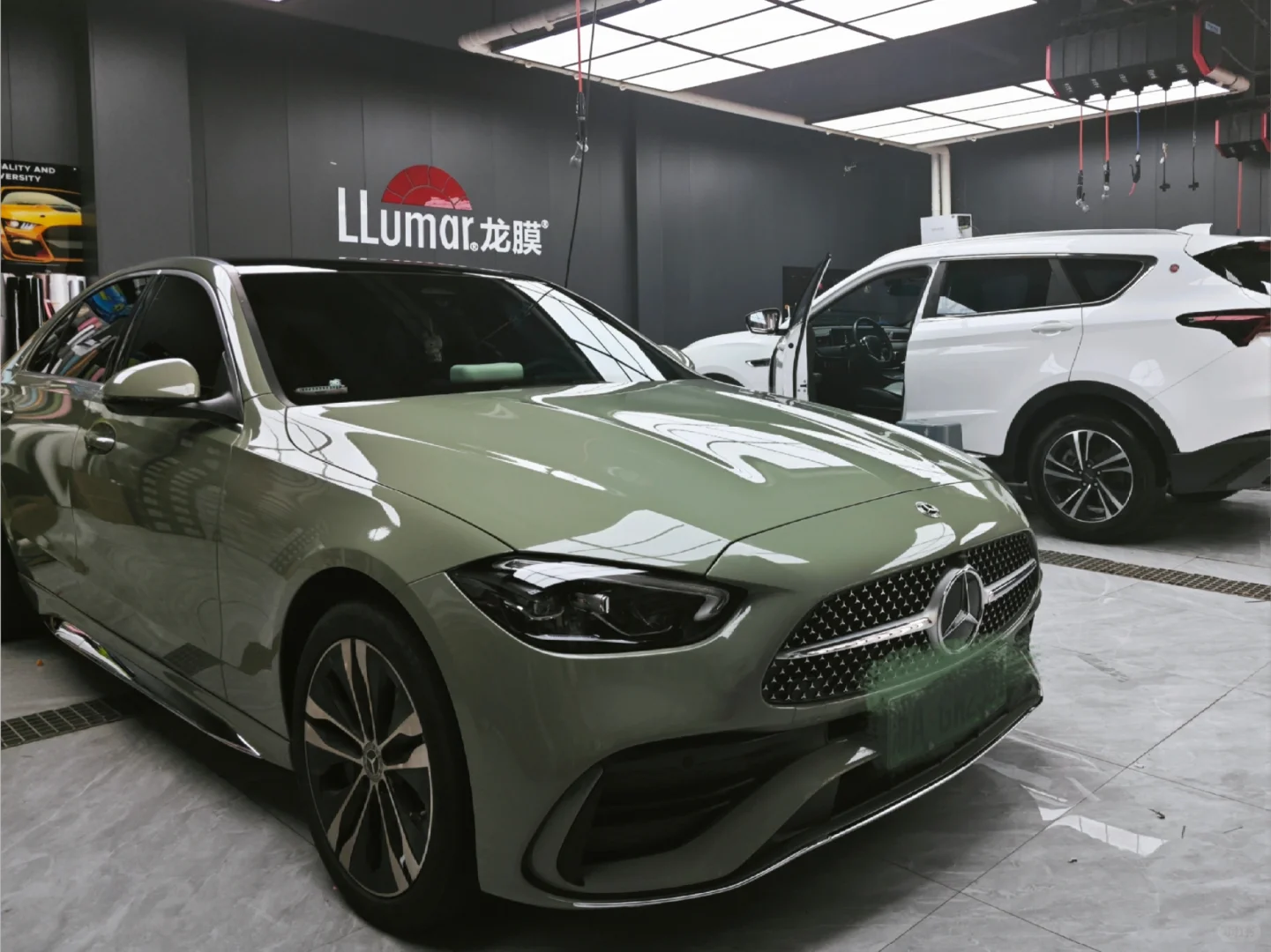 ELOV PPF-CP025 Glossy Khaki Green color PPF application on car - image 2