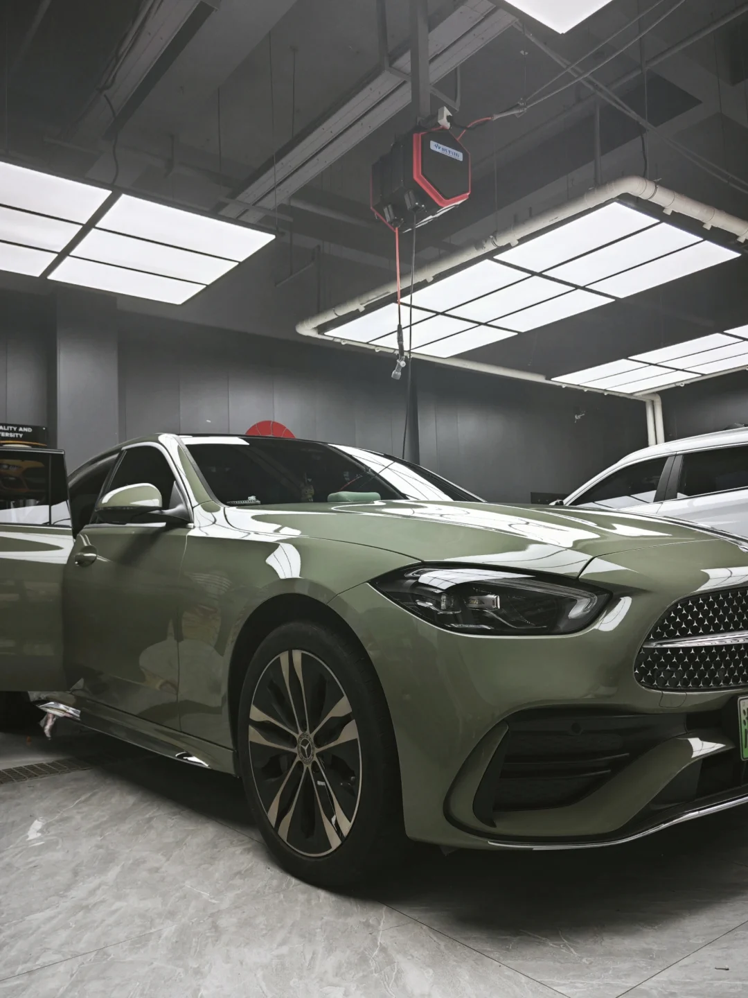 ELOV PPF-CP025 Glossy Khaki Green color PPF application on car - image 4