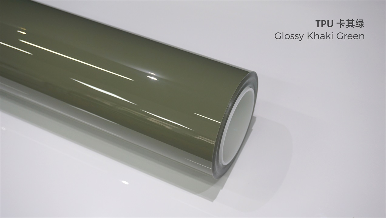 ELOV PPF-CP025 Glossy Khaki Green color paint protection film roll