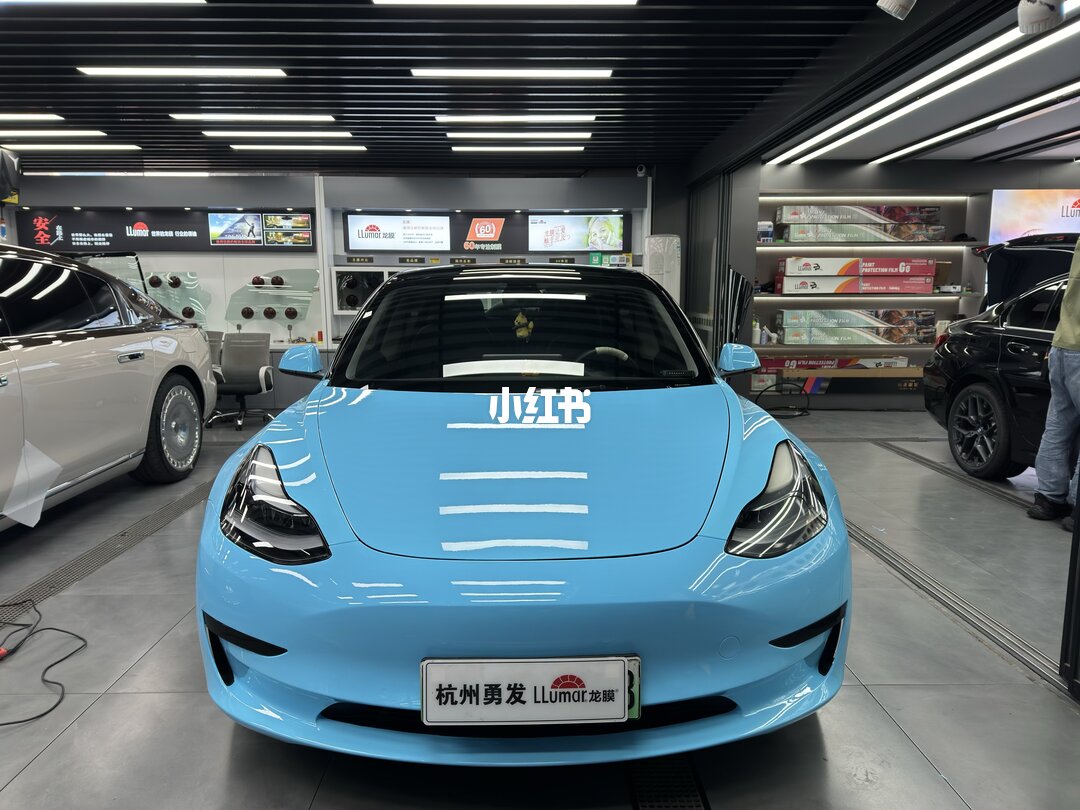 ELOV PPF-CP026 Sky Blue color PPF application on car - image 1