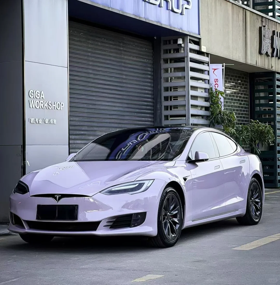 ELOV PPF-CP039 Manta Purple color PPF application on car - image 2