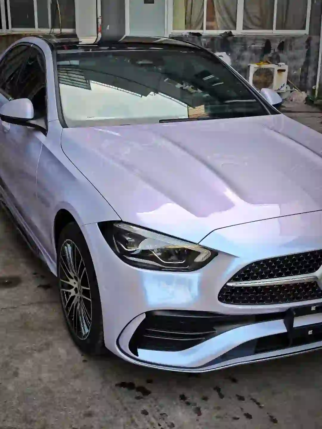 ELOV PPF-CP041 Metal Silver Phantom Purple color PPF application on car - image 1
