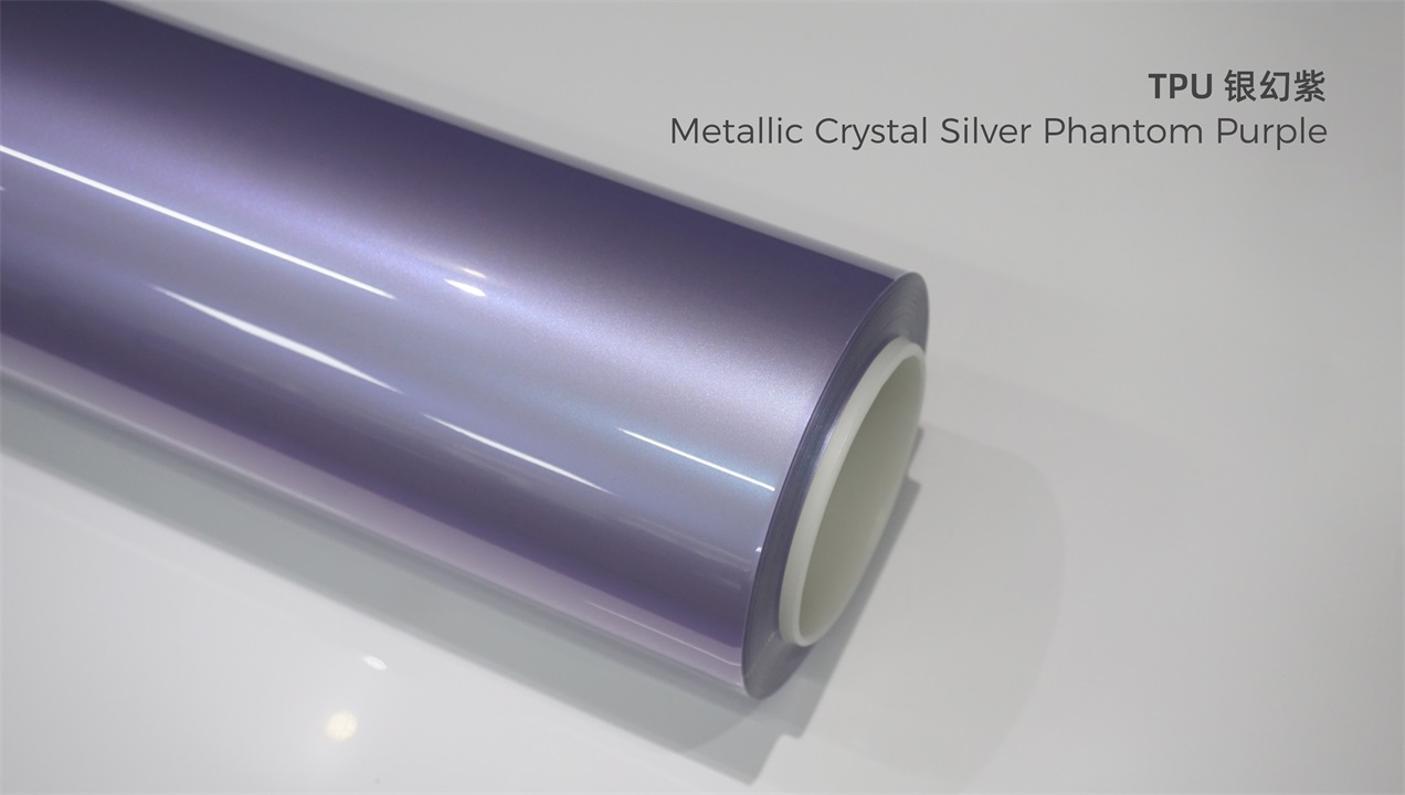 ELOV PPF-CP041 Metal Silver Phantom Purple color paint protection film roll