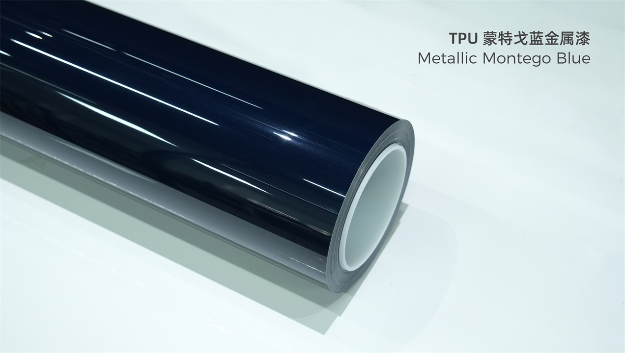 ELOV PPF-CP055 Metallic Montego Blue color paint protection film roll