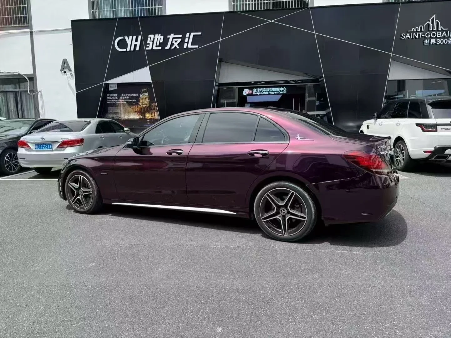 ELOV PPF-CP061 Super Bright Black Magic Purple color PPF application on car - image 3