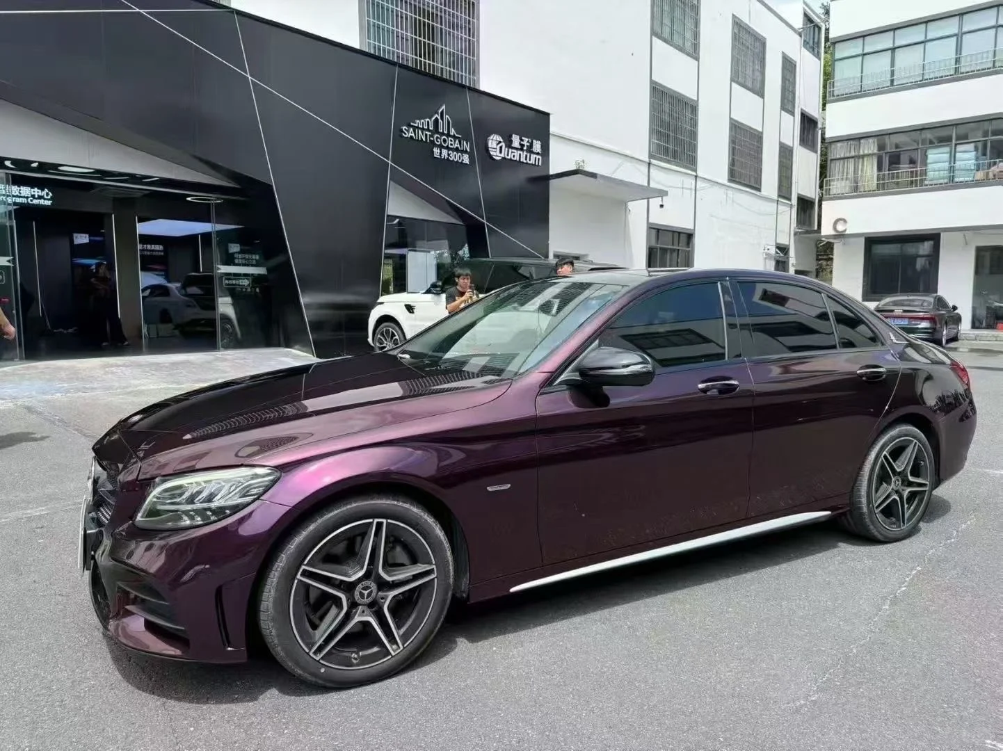 ELOV PPF-CP061 Super Bright Black Magic Purple color PPF application on car - image 5
