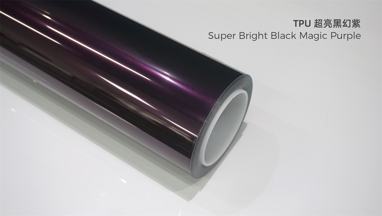 ELOV PPF-CP061 Super Bright Black Magic Purple color paint protection film roll