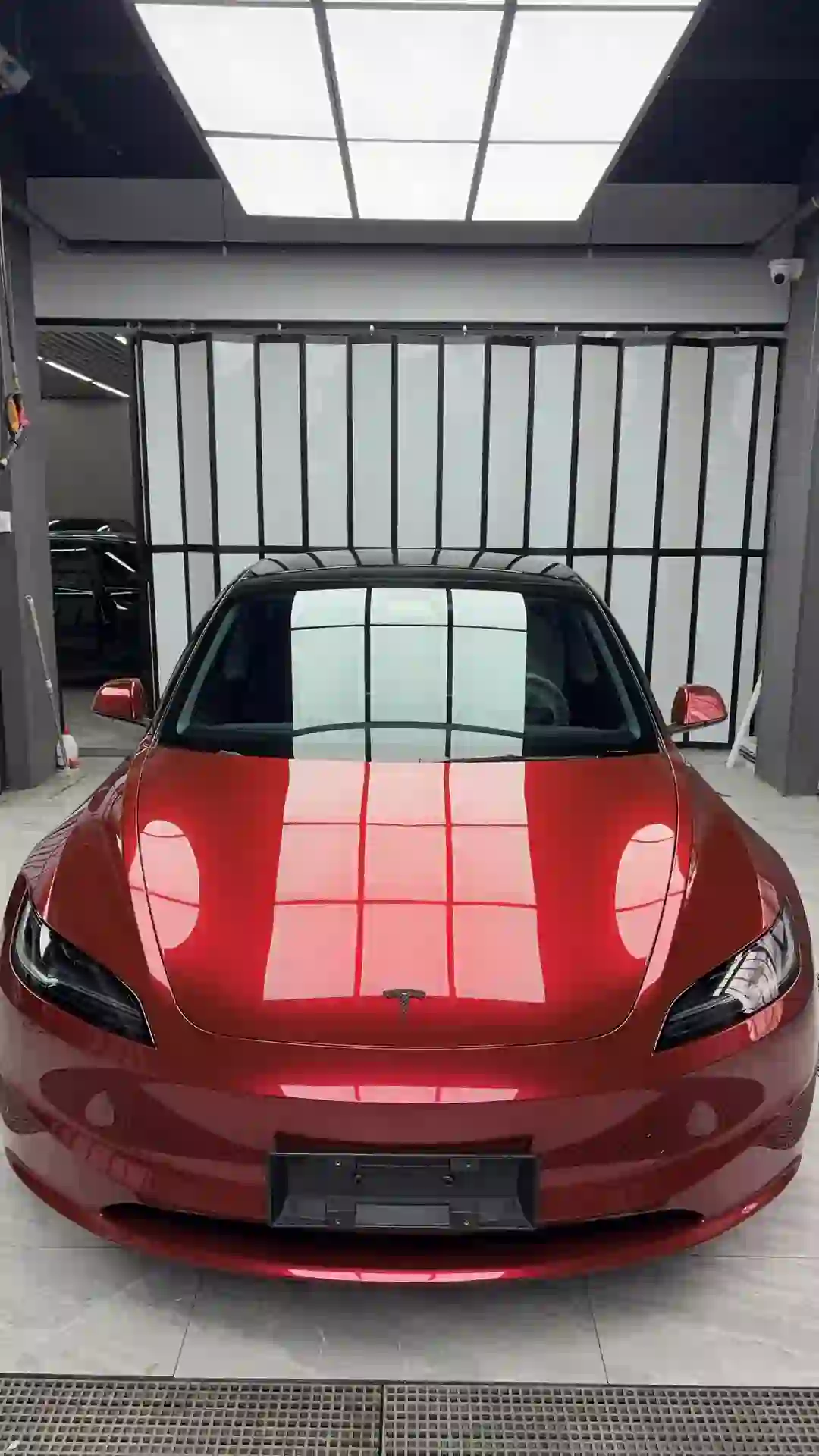 ELOV PPF-CP075 Crimson Red color PPF application on car - image 1