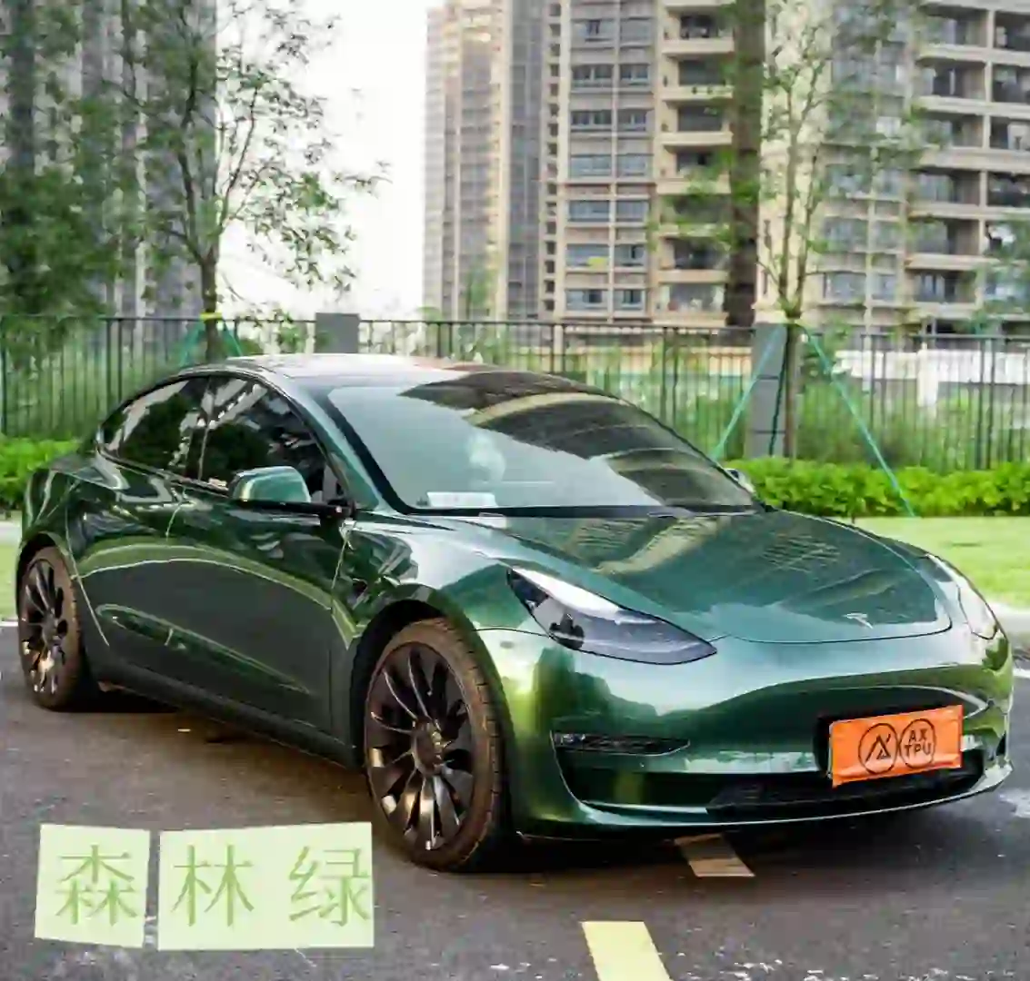 ELOV PPF-CP076 Forest Green color PPF application on car - image 1