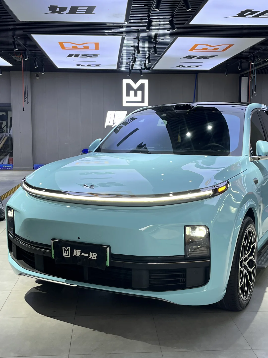 ELOV PPF-CP079 Lossy Sea Breeze Blue color PPF application on car - image 5