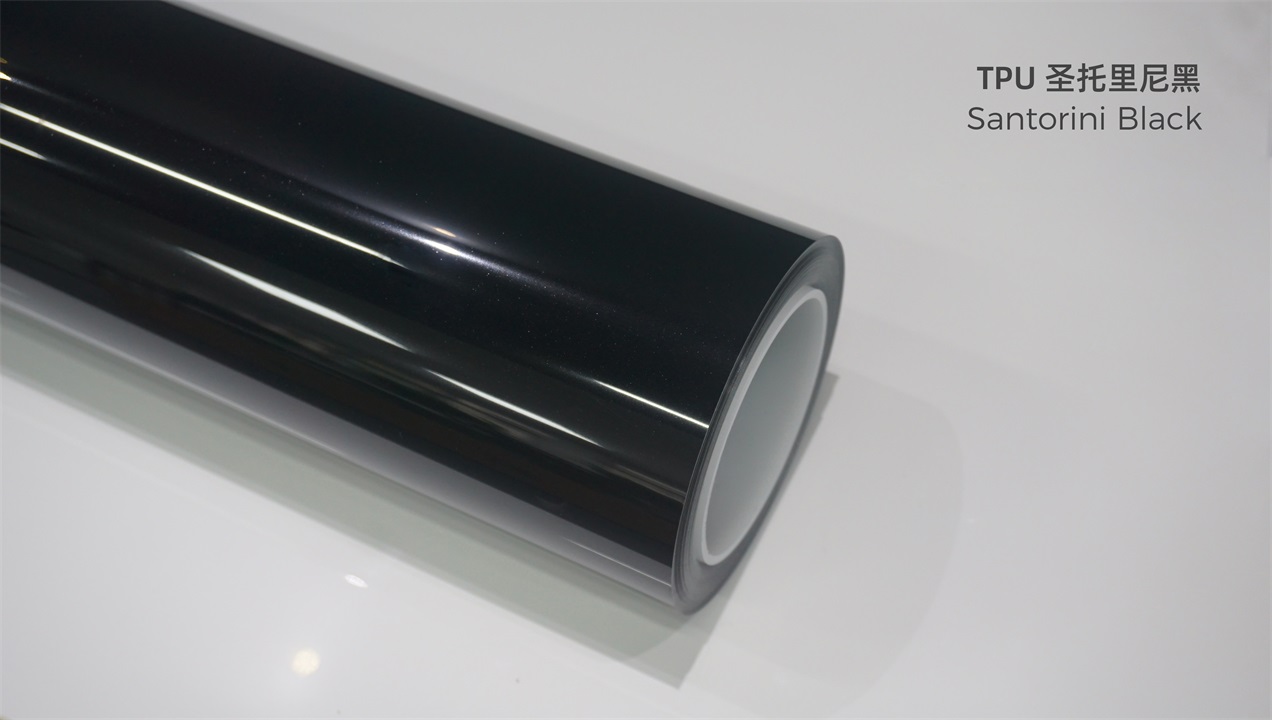 ELOV PPF-CP087 Santorini Black color paint protection film roll