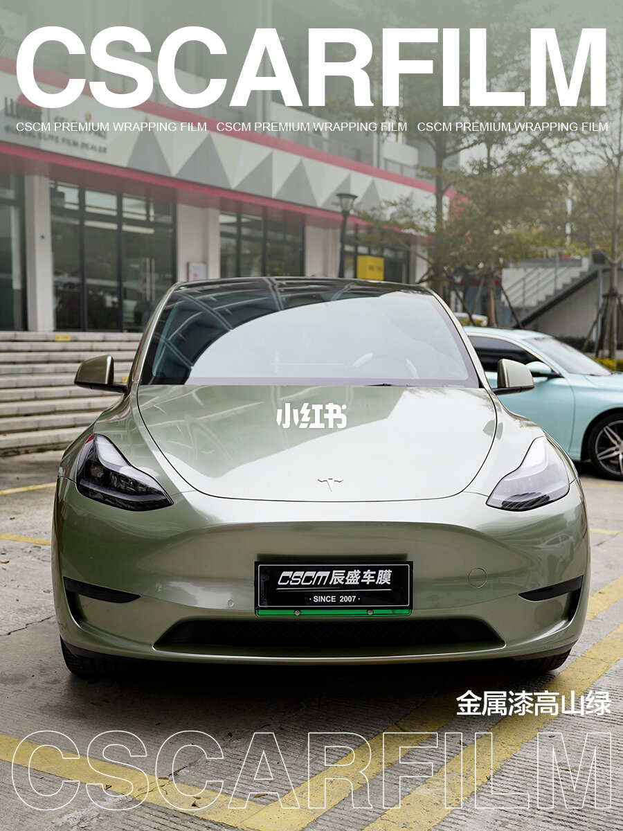 ELOV PPF-CP108 Metallic High Mountain Green color PPF application on car - image 4