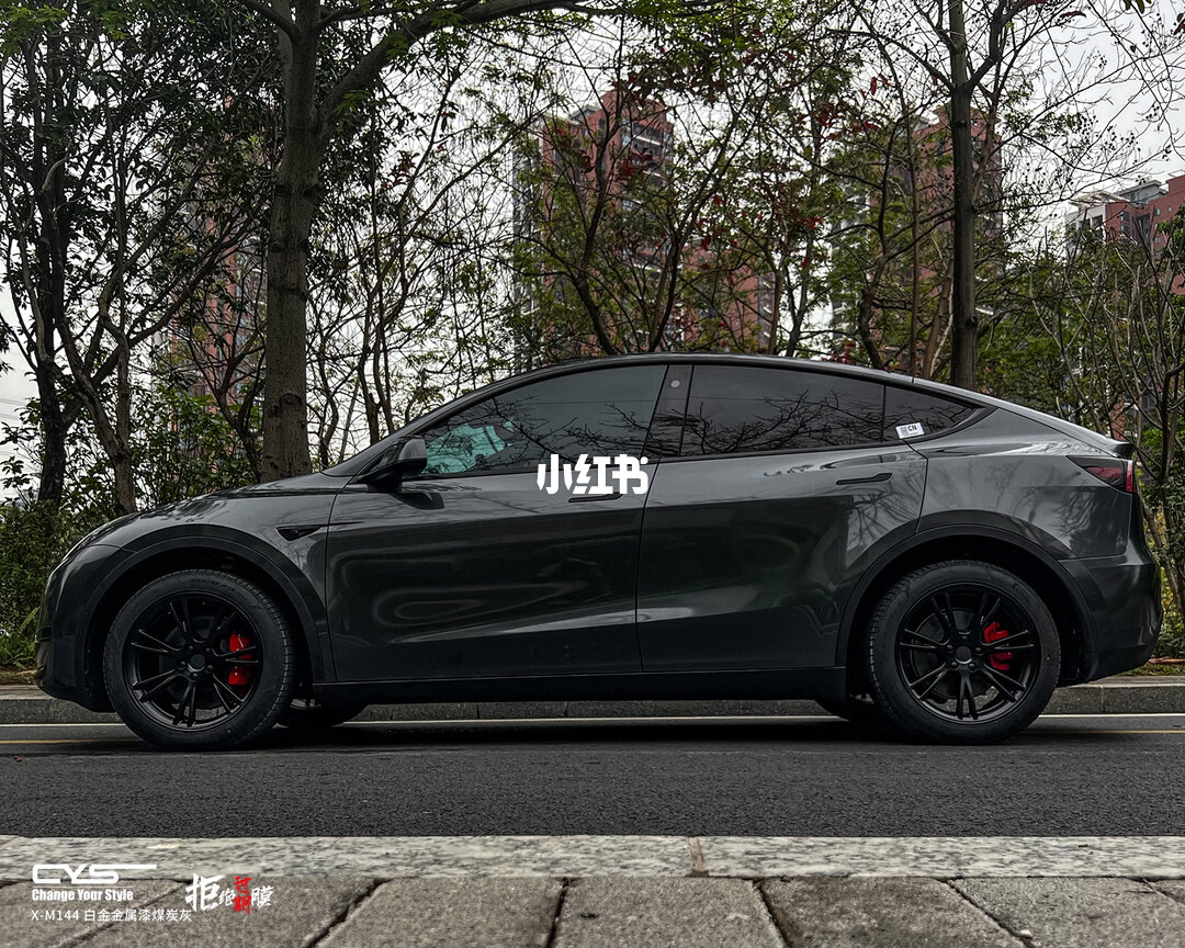 ELOV PPF-CP109 Paint Coal Grey color PPF application on car - image 3