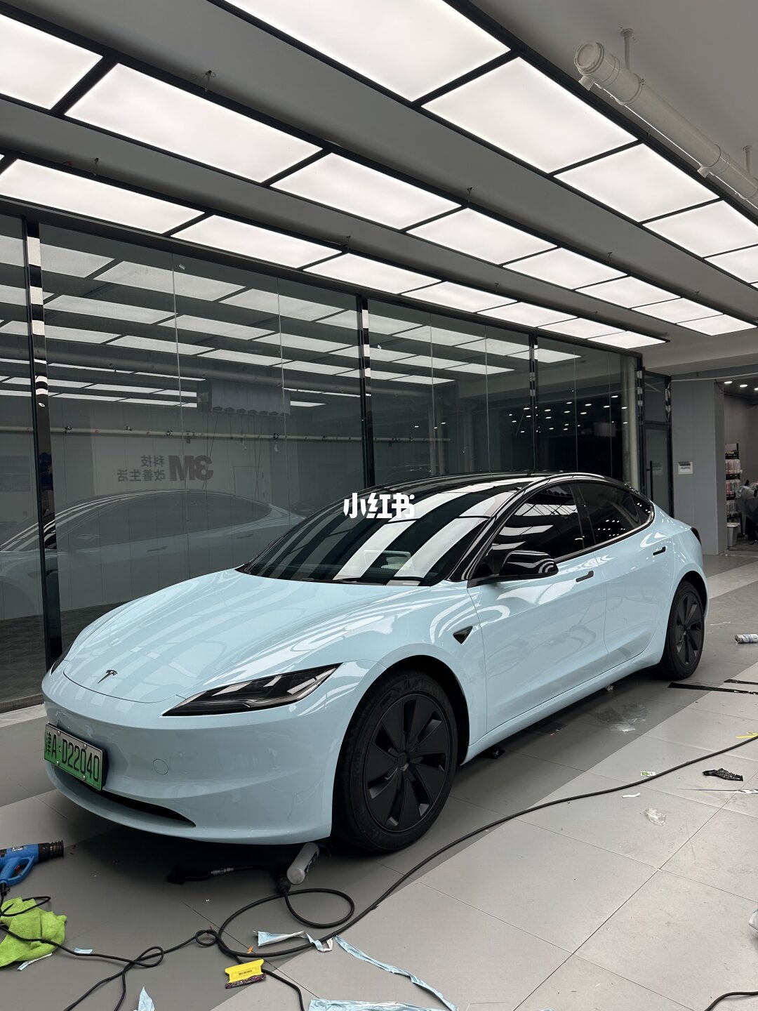 ELOV PPF-CP112 Clacial Blue color PPF application on car - image 1