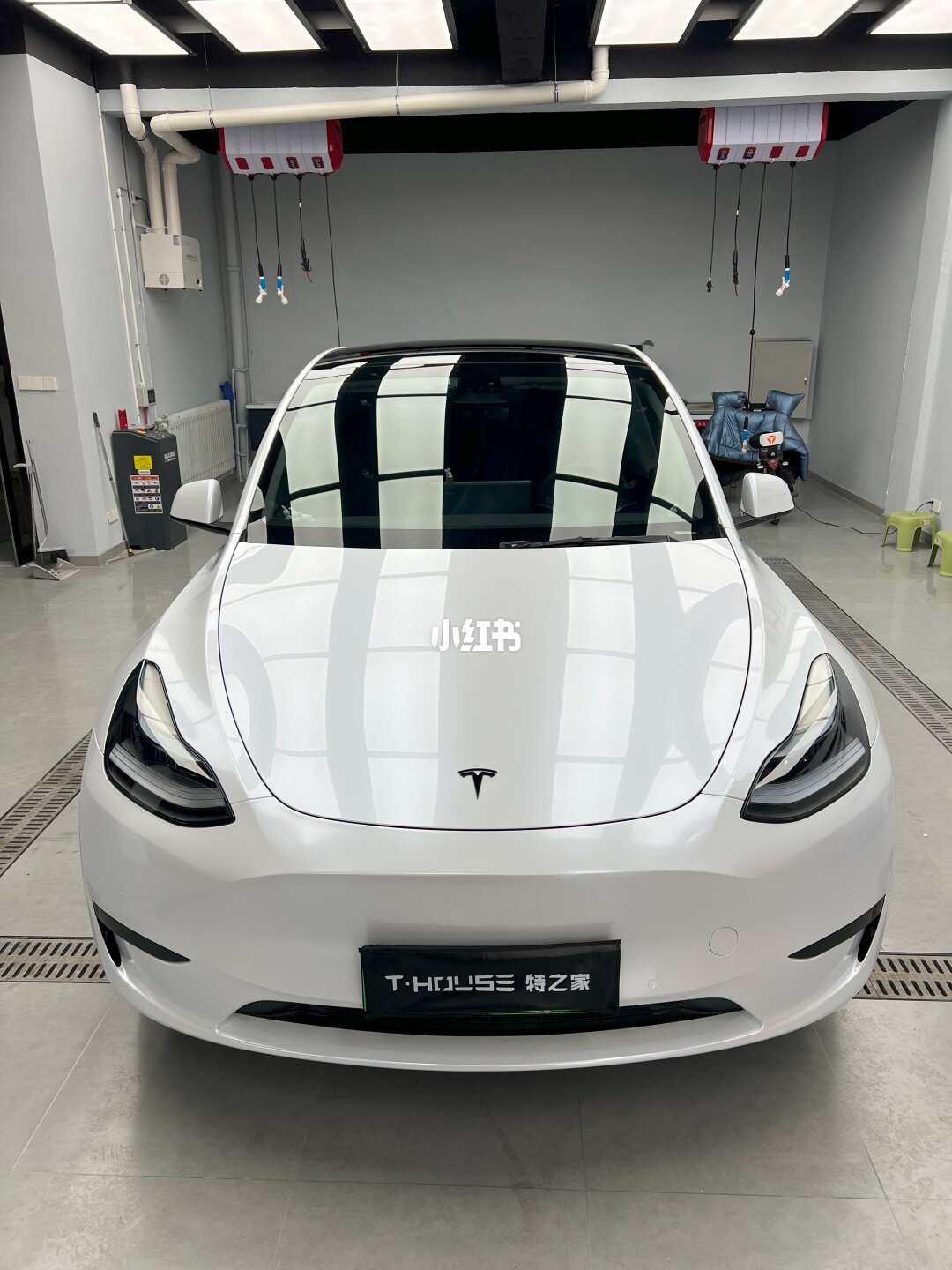 ELOV PPF-CP114 Pearl White color PPF application on car - image 2