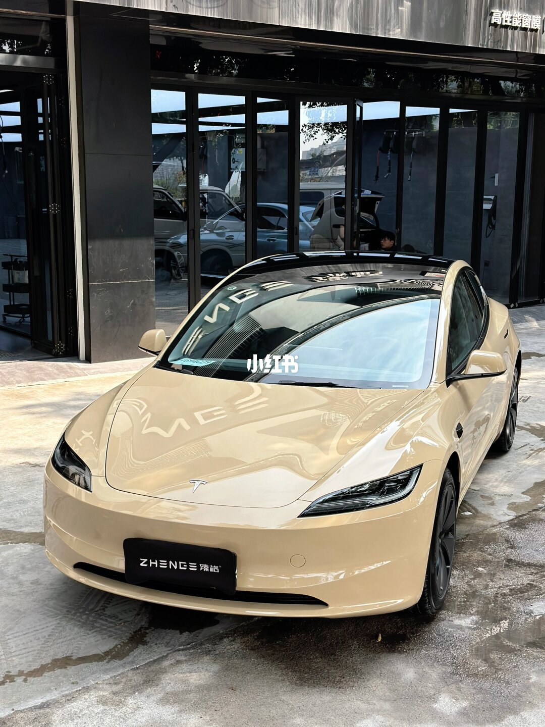 ELOV PPF-CP129 Sahara Yellow color PPF application on car - image 1