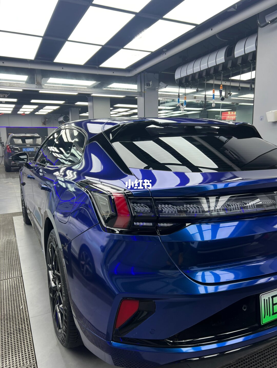 ELOV PPF-CP152 Gentian Blue color PPF application on car - image 3