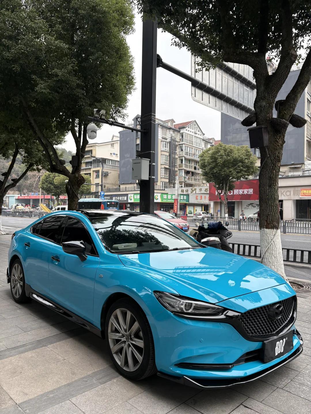 ELOV PPF-CP170 Miami Blue color PPF application on car - image 2