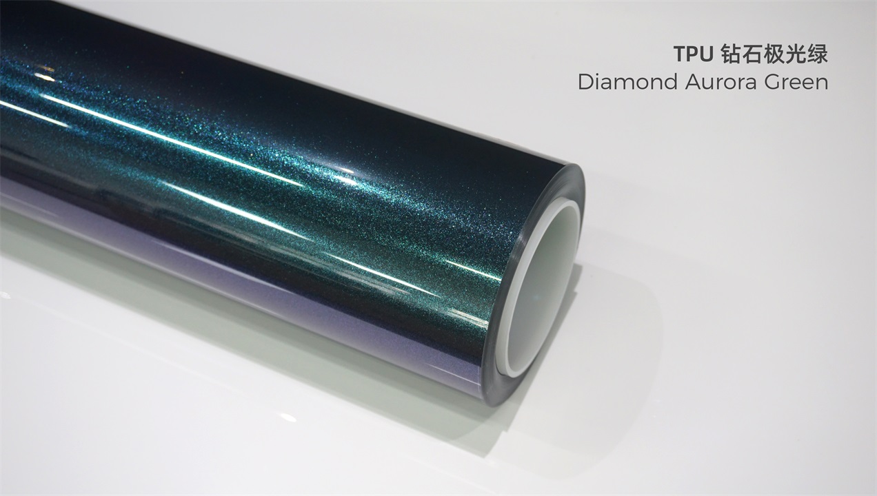 ELOV PPF-CP183 Diamond Aurora Green color paint protection film roll
