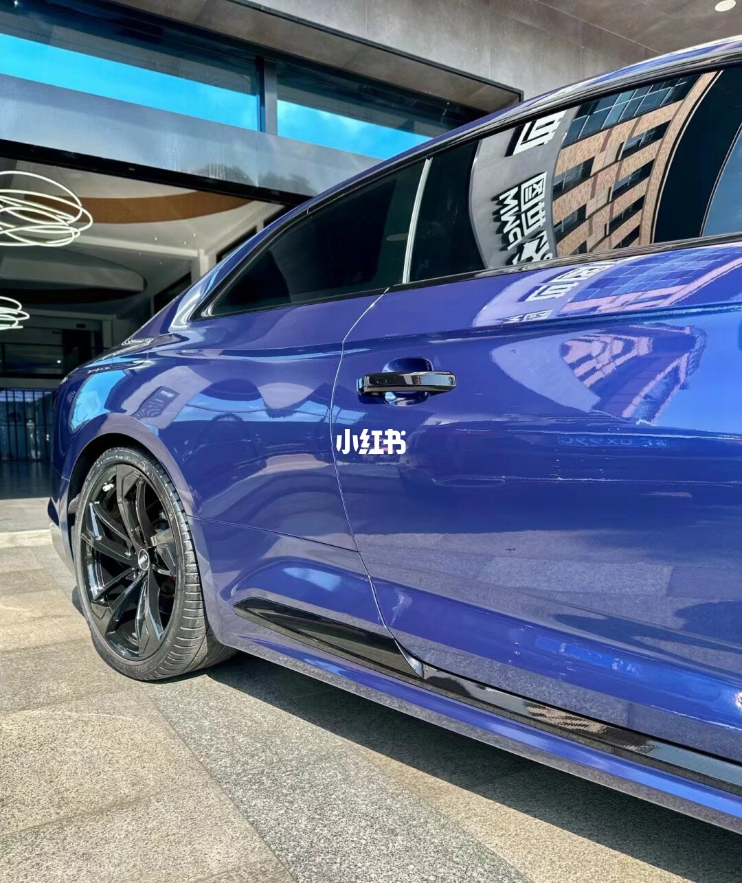 ELOV PPF-CP195 Navarra Blue color PPF application on car - image 2