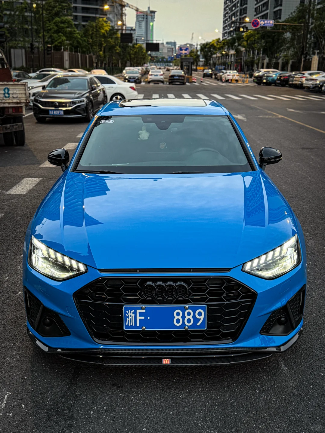 ELOV PPF-CP204 Streamer Blue color PPF application on car - image 2