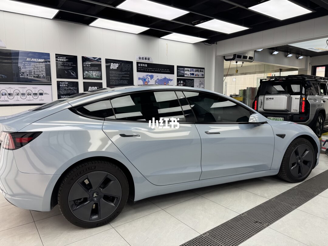 ELOV PPF-CP211 Mako Blue color PPF application on car - image 2