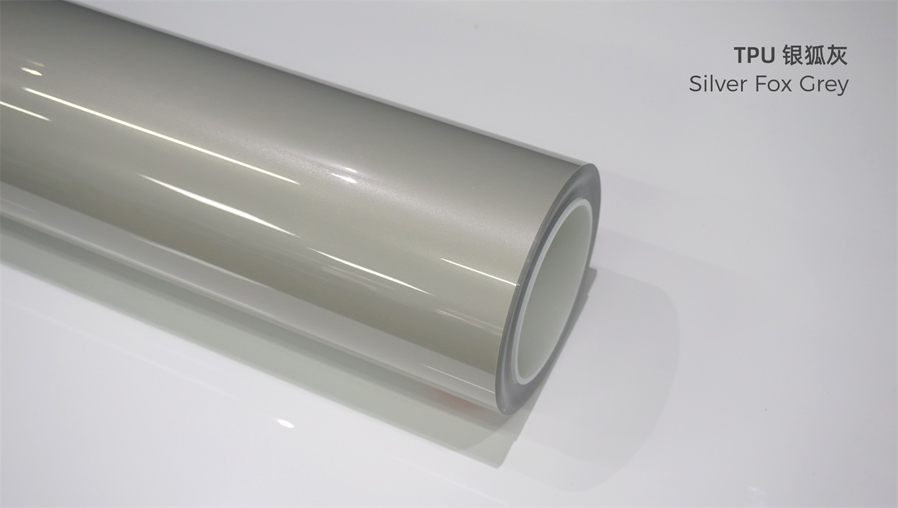 ELOV PPF-CP214 Silver Fox Grey color paint protection film roll