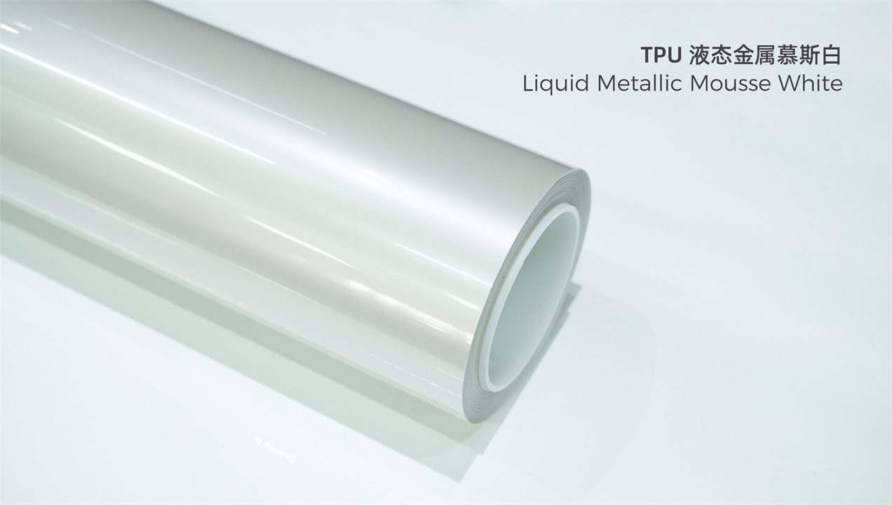 ELOV PPF-CP217 Liquid Metallic Mousse White color paint protection film roll