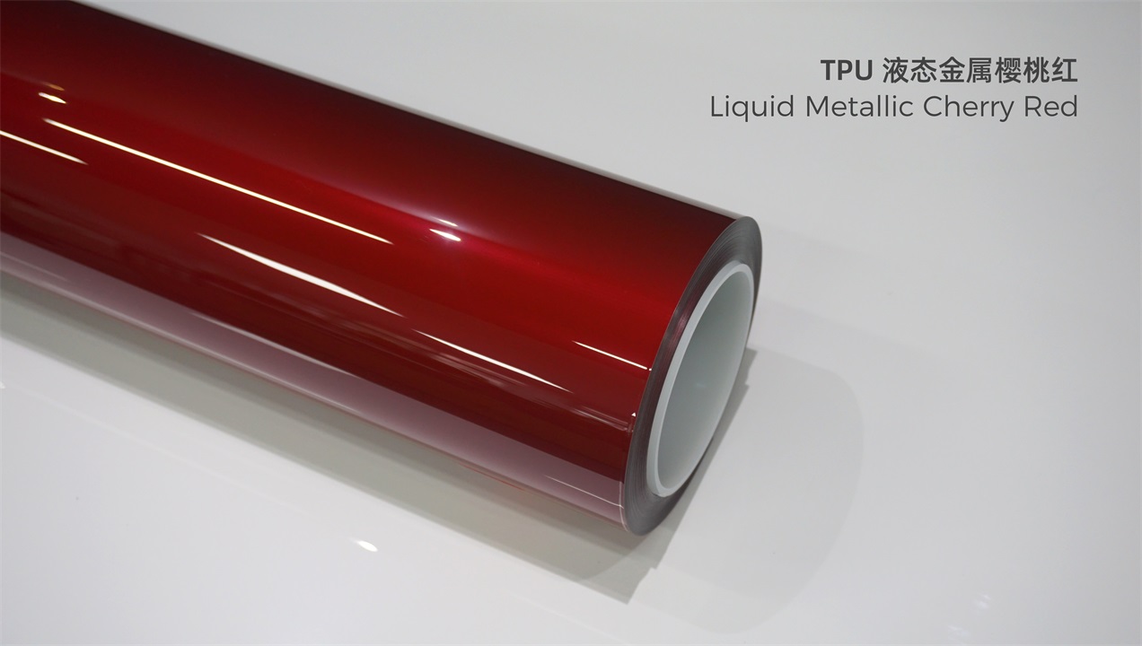 ELOV PPF-CP222 Liquid Metallic Cherry Red color paint protection film roll