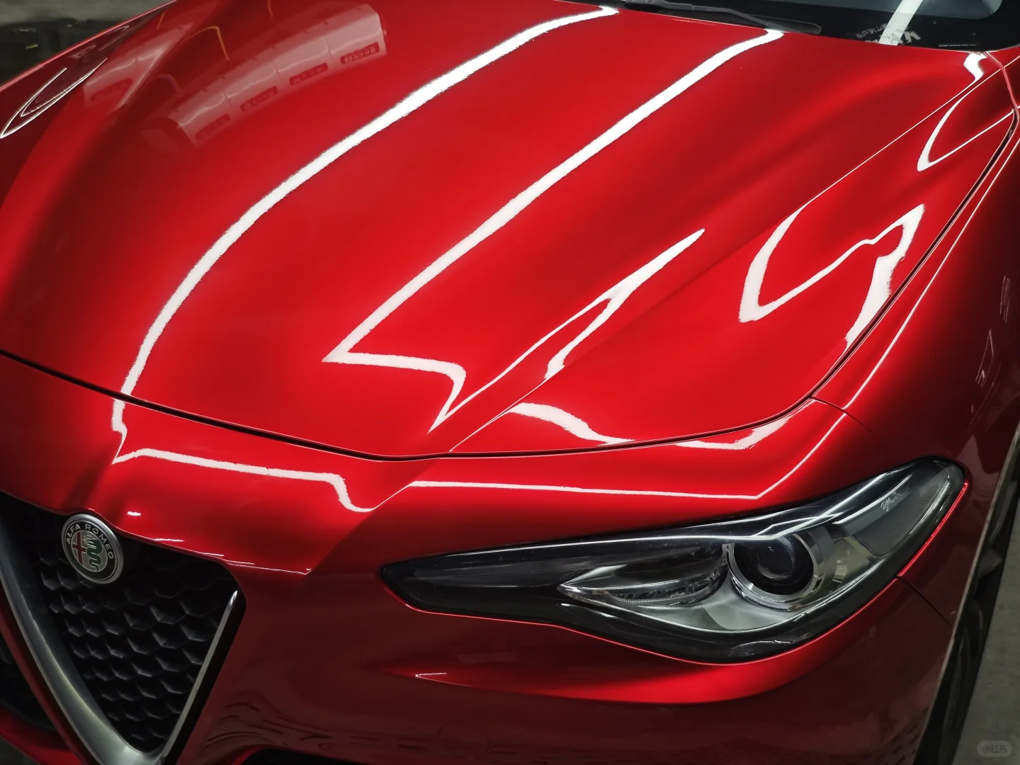 ELOV PPF-CP222 Liquid Metallic Cherry Red color PPF application on car - image 2