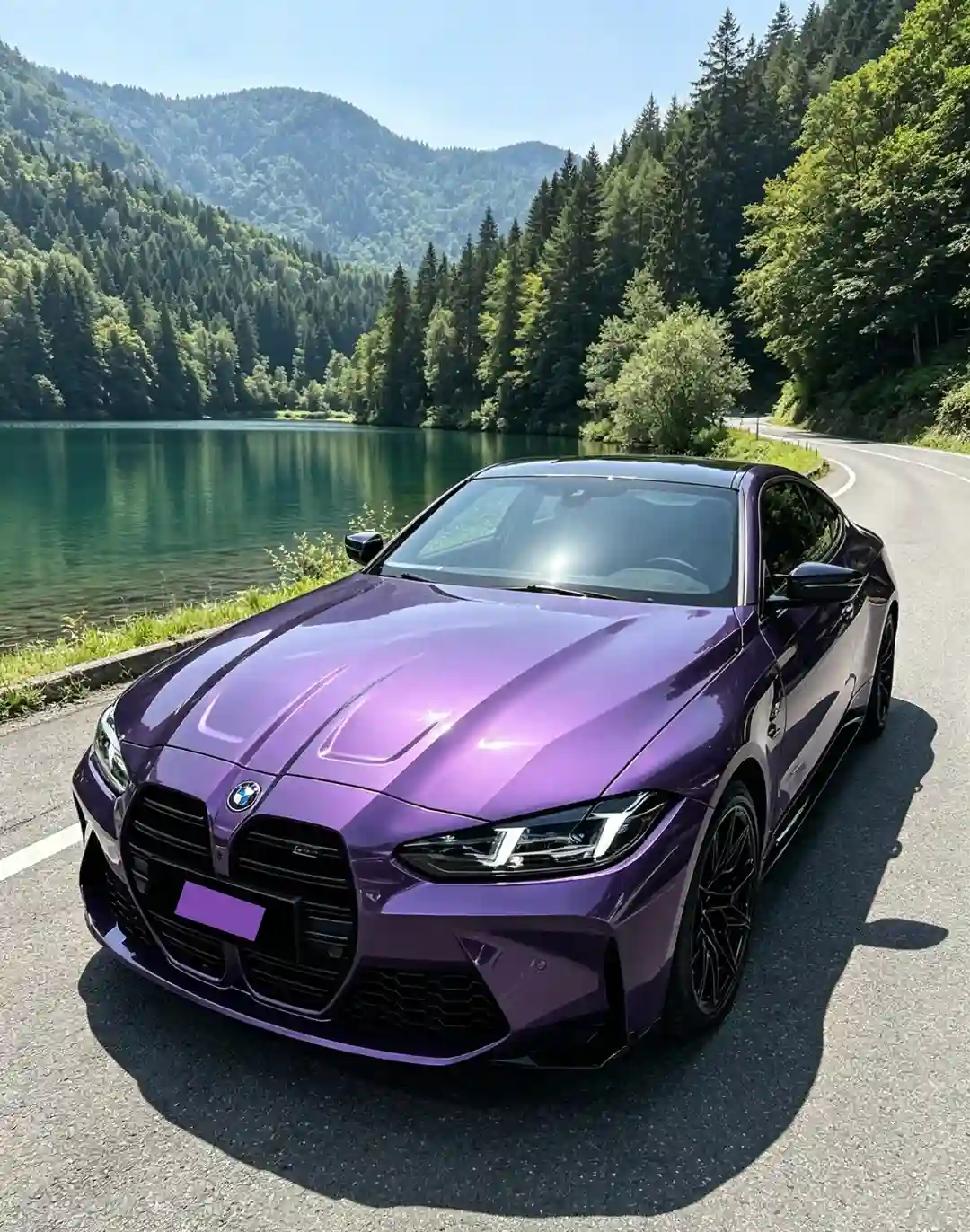 ELOV PPF-CP223 Liquid Metallic Purple color PPF application on car - image 1