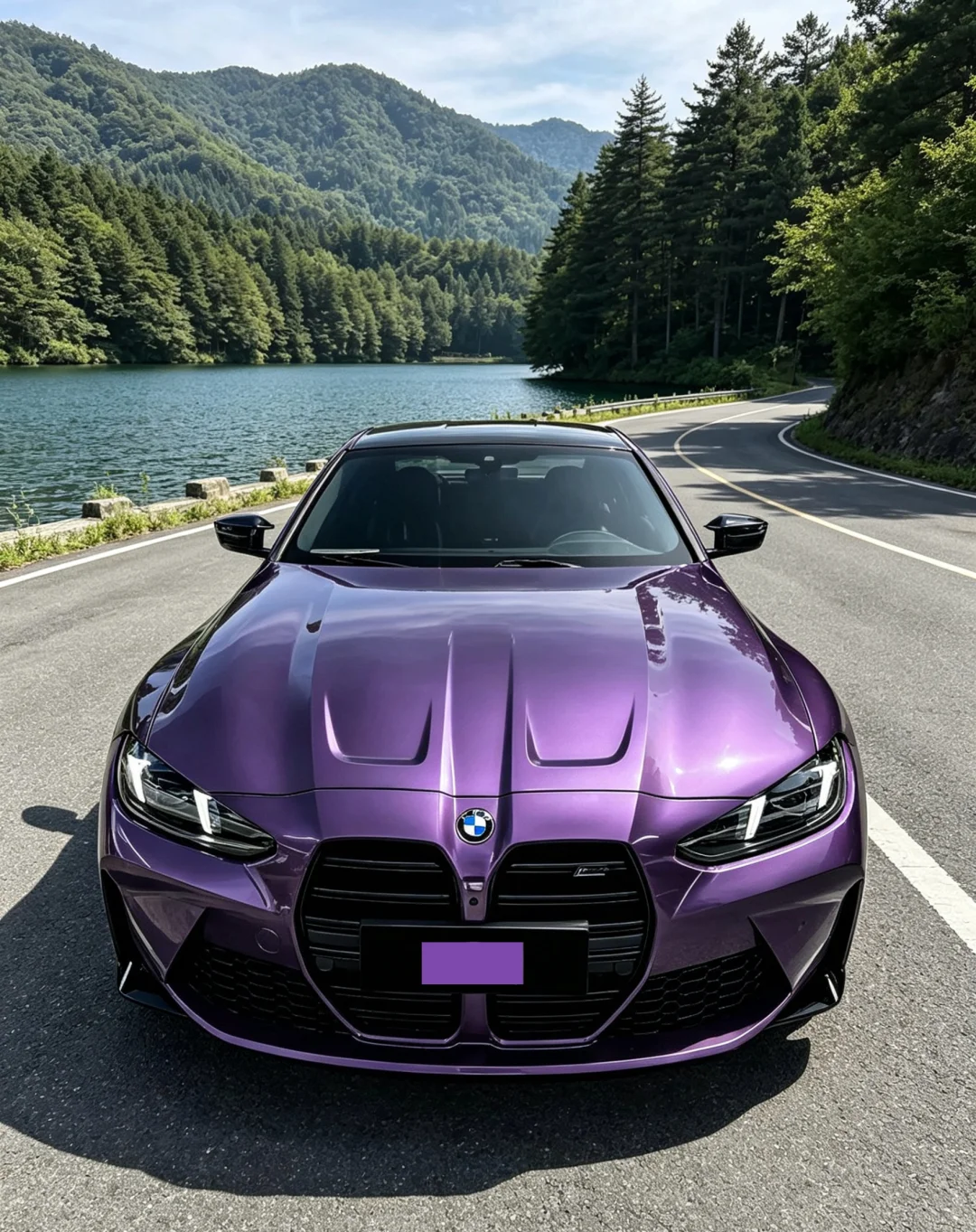 ELOV PPF-CP223 Liquid Metallic Purple color PPF application on car - image 3