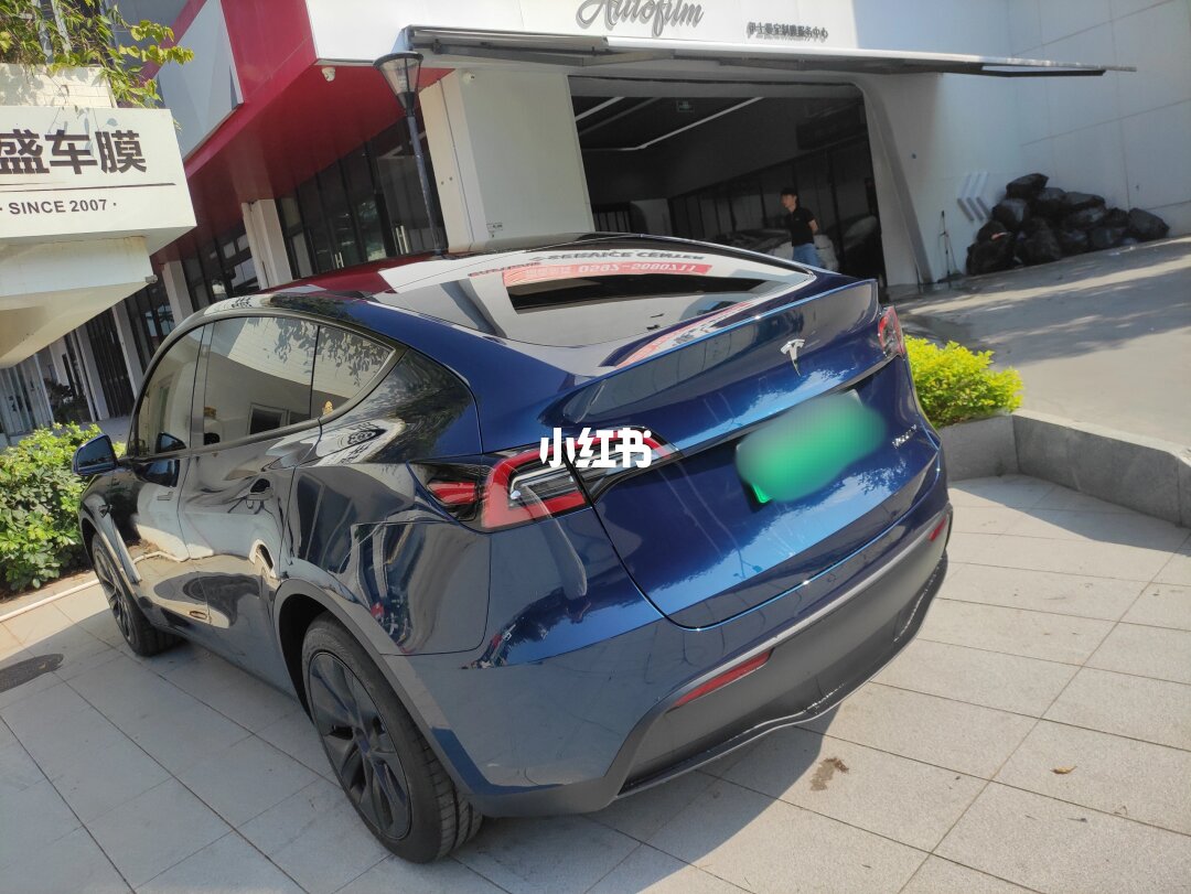 ELOV PPF-CP227 Liquid Metal Blue color PPF application on car - image 2
