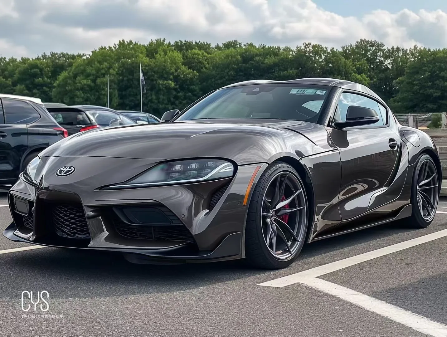 ELOV PPF-CP238 Liquid Metallic Titanium Gray color PPF application on car - image 2