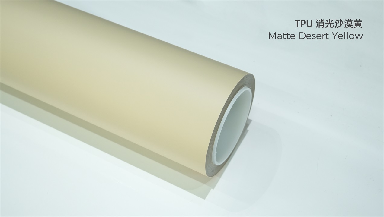 ELOV PPF-CP242 Matte Desert Yellow color paint protection film roll