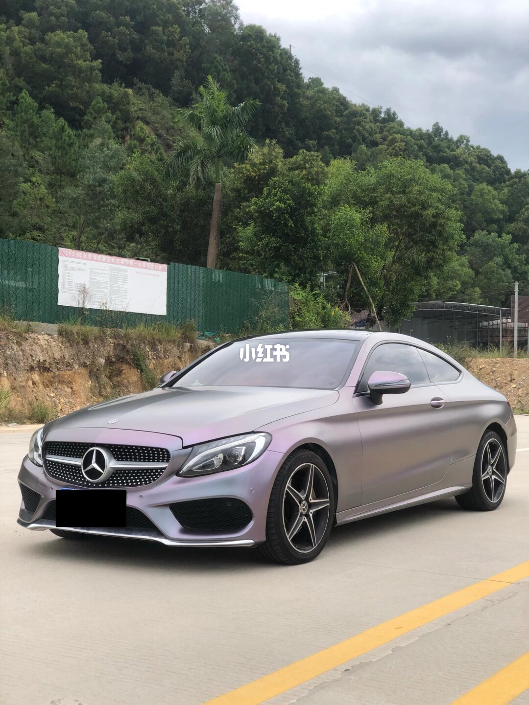 ELOV PPF-CP245 Capri Gray Purple Matte color PPF application on car - image 2