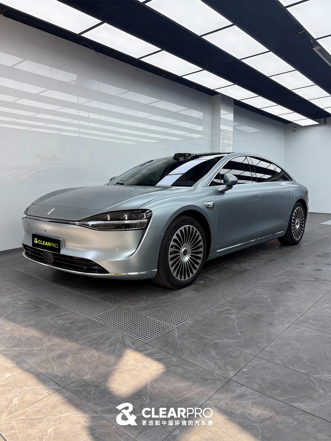 ELOV PPF-CP249 Matte Liquid Metallic Somato Blue color PPF application on car - image 3